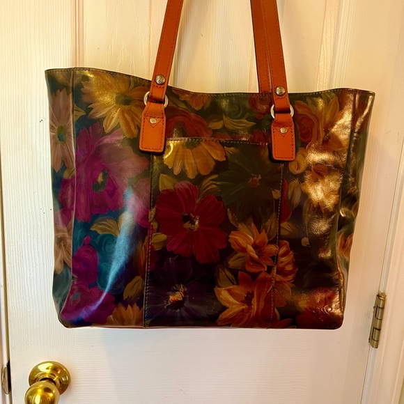 NWT~*RARE* NASH “Peruvian Painting” Solaro Satchel/Italian LEATHER/Floral Design - Picture 16 of 16